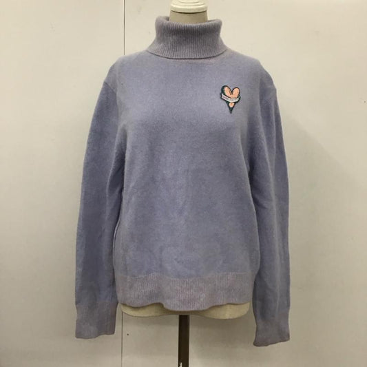 マークジェイコブス MARCJACOBS ニット、セーター 長袖 N610W01RE21 タートルネック L ワンポイント 紫 / パープル /  レディース USED 古着 中古 10112044