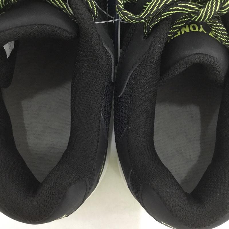 ヨネックス YONEX スニーカー スニーカー SHT107D テニスシューズ パワークッション 107D 27cm 27.0cm ロゴ、文字 黒 / ブラック / X 黄 / イエロー /  メンズ USED 古着 中古 10142479