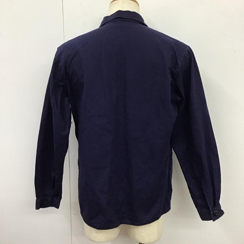 古着 USED ジャケット、上着 ジャケット、ブレザー 8415-12-121-4484 ミリタリー シャツジャケット 46 無地 紺 / ネイビー /  メンズ USED 古着 中古 10115706