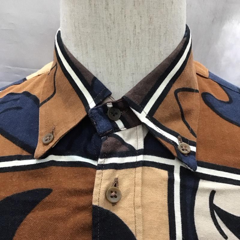 カステルバジャック CASTELBAJAC シャツ、ブラウス 長袖 ボタンダウン 90年代 M 総柄 マルチカラー / マルチカラー /  メンズ USED 古着 中古 10122597