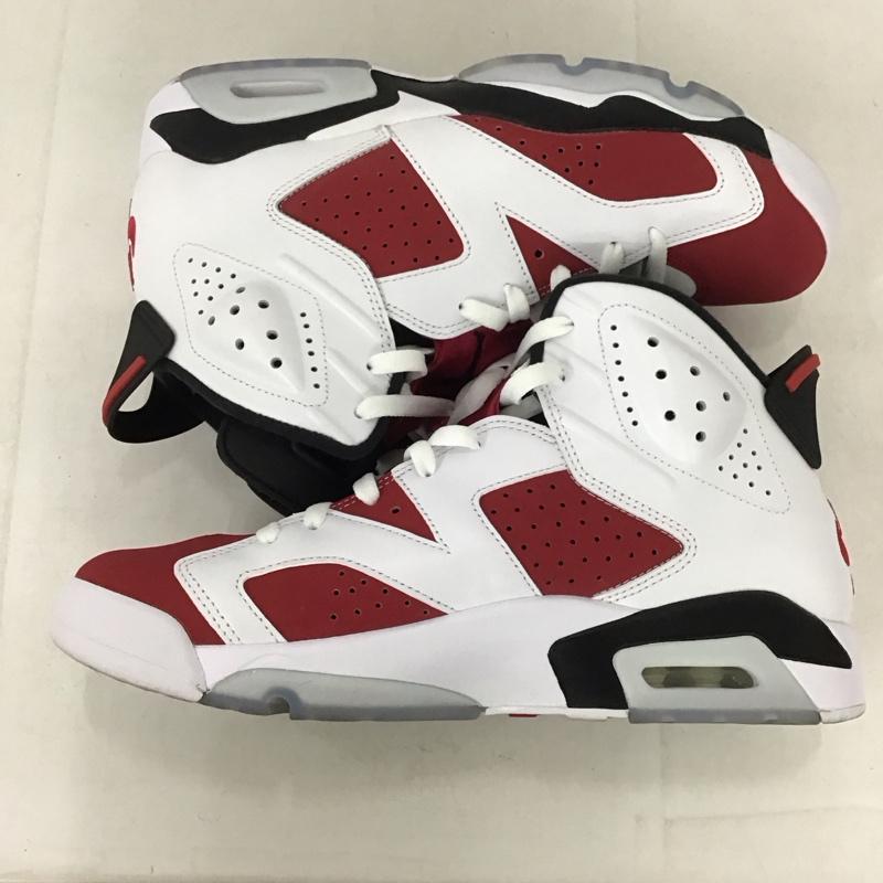 ナイキ NIKE スニーカー スニーカー CT8529 106 AIR JORDAN 6 RETRO 28cm 箱有 28.0cm ロゴ、文字 白 / ホワイト / X 黒 / ブラック / X えんじ / ワインレッド /  メンズ USED 古着 中古 10132473