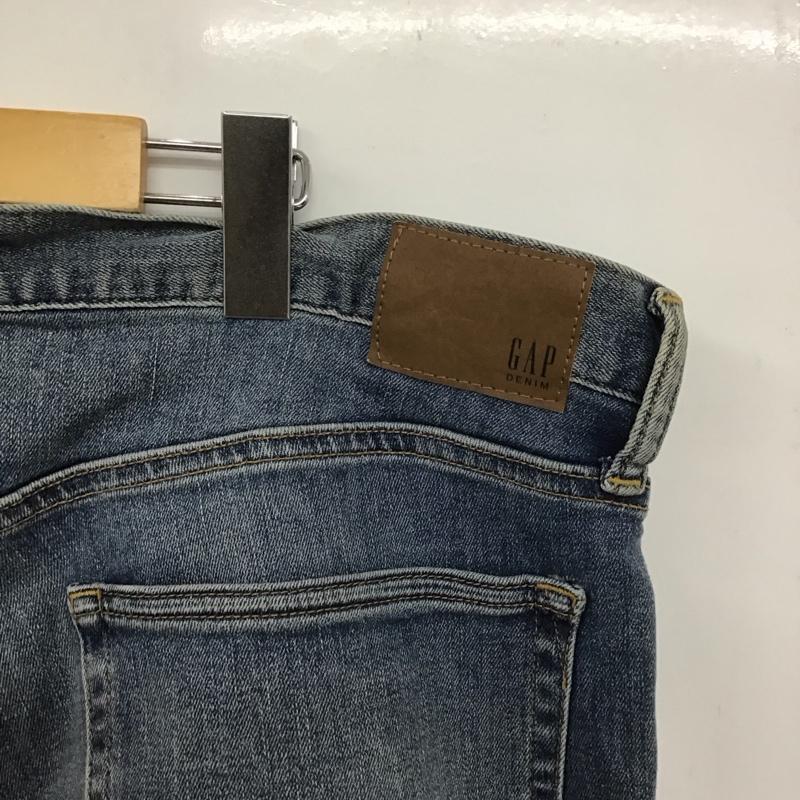 ギャップ GAP パンツ デニム、ジーンズ デニムパンツ スリムパンツ カジュアルパンツ ストレッチパンツ 36インチ ダメージ加工 インディゴ / インディゴ /  メンズ USED 古着 中古 10148344