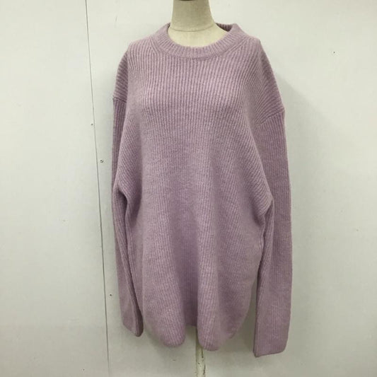 ザラ ZARA ニット、セーター 長袖 5755 340 602 クルーネック L 無地 紫 / パープル /  レディース USED 古着 中古 10119613