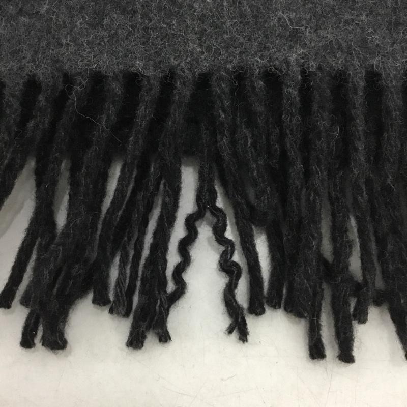 ポロラルフローレン POLO RALPH LAUREN マフラー マフラー ビッグポニー フリンジ  黒 / ブラック / X 灰 / グレー /  メンズ USED 古着 中古 10144333