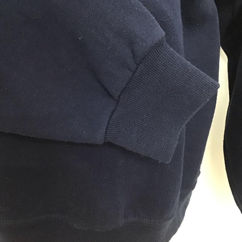 古着 USED トレーナー 長袖 長袖トレーナー スウェット クルーネック リブスウェットカットソー 古着 XL ロゴ、文字 紺 / ネイビー /  メンズ USED 古着 中古 10124702