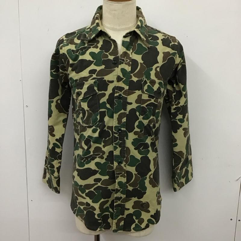 ミリタリー ミリタリー シャツ、ブラウス 長袖 長袖シャツ ミリタリーシャツ 総柄 カラーシャツ カモフラージュ柄・迷彩 マルチカラー / マルチカラー /  メンズ USED 古着 中古 10115951