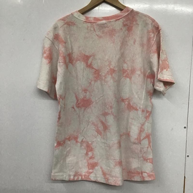 チャンピオン Champion Tシャツ 半袖 c3-p323 半袖カットソー プリントTシャツ S ロゴ、文字 白 / ホワイト / X 桃 / ピンク /  メンズ USED 古着 中古 10138897