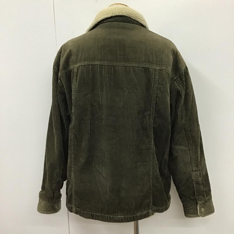 ギャップ GAP ジャケット、上着 ジャンパー、ブルゾン コーデュロイジャケット ボア 90s M 無地 カーキ / カーキ /  メンズ USED 古着 中古 10105635