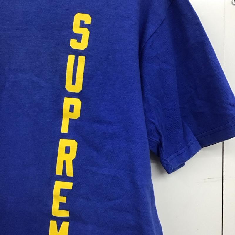 シュプリーム Supreme Tシャツ 半袖 半袖カットソー プリントTシャツ クルーネックカットソー M ロゴ、文字 青 / ブルー /  メンズ USED 古着 中古 10146443