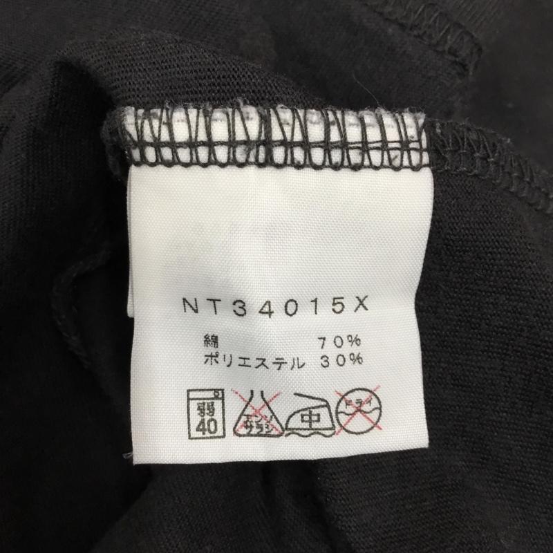 ザノースフェイス THE NORTH FACE カットソー 長袖 NT34015X EARTHLOGOLSTEE アースロゴロングスリーブTシャツ 長袖カットソー プリントTシャツ XL ロゴ、文字 黒 / ブラック /  メンズ USED 古着 中古 10116689