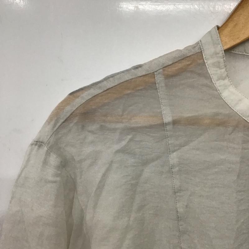 ローリーズファーム LOWRYS FARM シャツ、ブラウス 長袖 シアーシャツ FREE 無地 灰 / グレー /  レディース USED 古着 中古 10146753