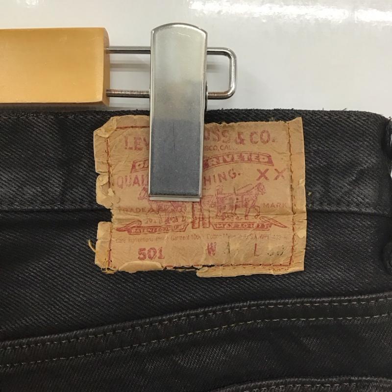 リーバイストラウスアンドコー Levi Strauss & co. パンツ デニム、ジーンズ デニムパンツ ストレートパンツ ワイドパンツ カジュアルパンツ 無地 黒 / ブラック /  メンズ USED 古着 中古 10112832
