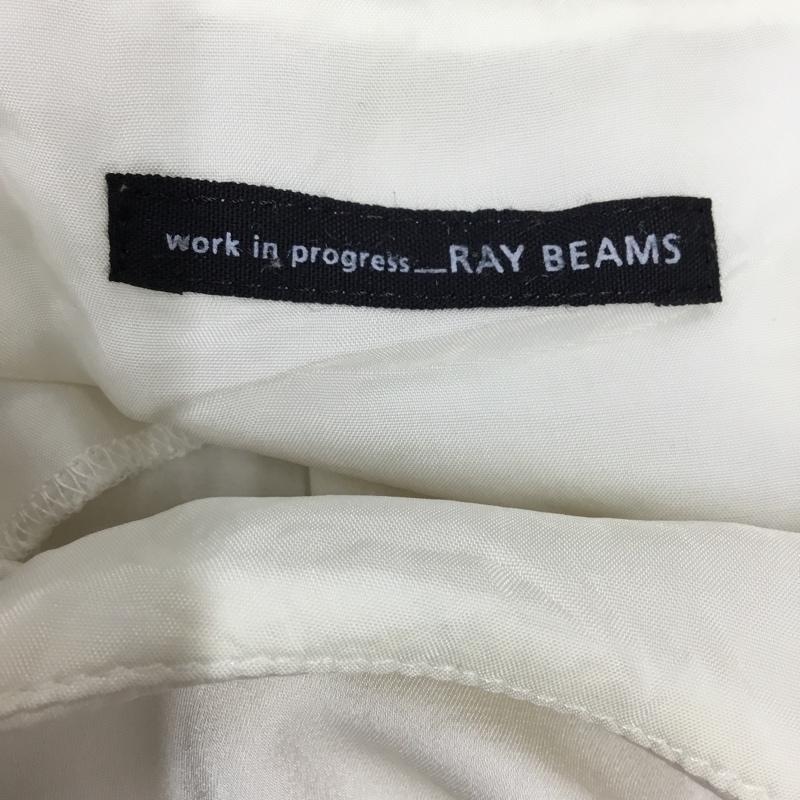 レイビームス Ray BEAMS トップス トップス 6T-052-02 ノースリーブ プリーツ 無地 アイボリー / アイボリー /  レディース USED 古着 中古 10118174