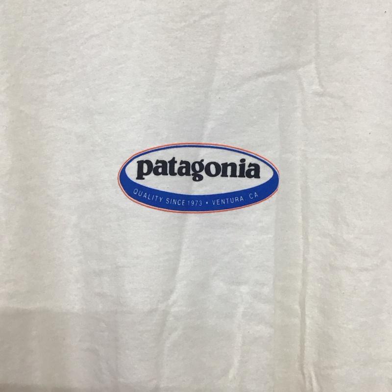 パタゴニア patagonia Tシャツ 半袖 XL ロゴ、文字 X プリント アイボリー / アイボリー /  メンズ USED 古着 中古 10143300