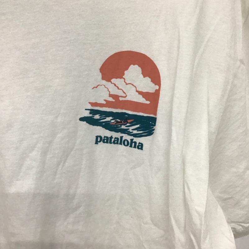 パタゴニア patagonia Tシャツ 半袖 半袖カットソー プリントTシャツ クルーネックカットソー XL プリント 白 / ホワイト /  メンズ USED 古着 中古 10145049