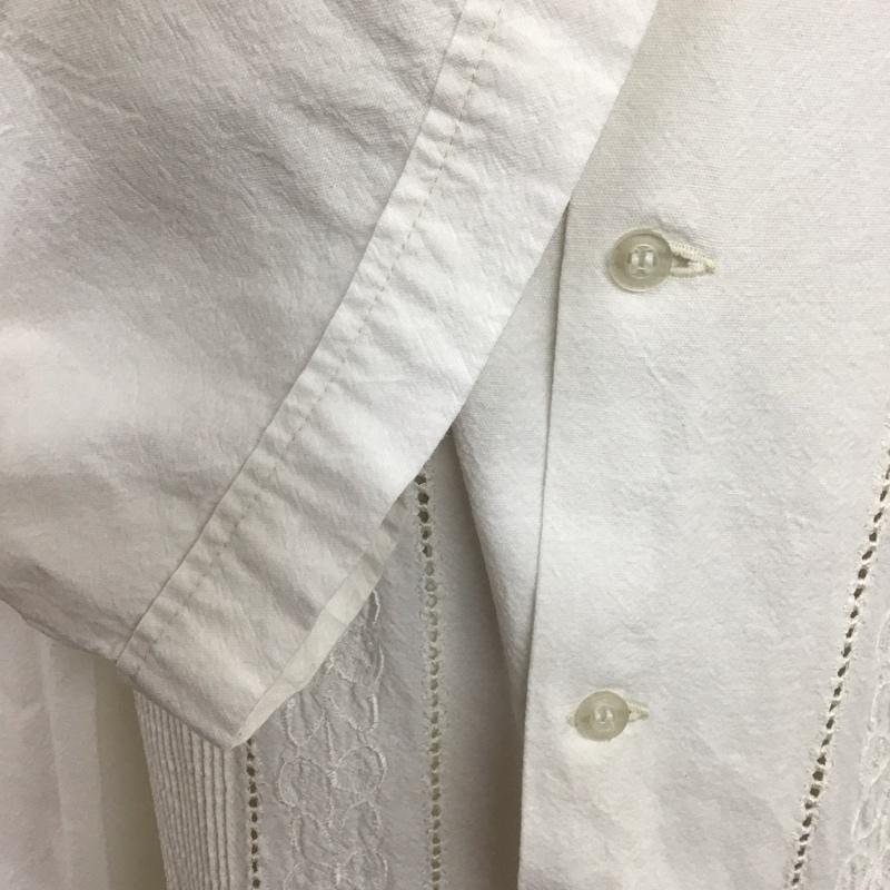 古着 USED シャツ、ブラウス 半袖 半袖シャツ カラーシャツ 半袖カットソー 古着 ヴィンテージ 無地 白 / ホワイト /  メンズ USED 古着 中古 10107024
