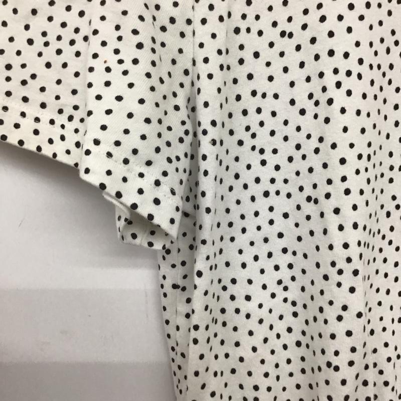 ザラ ZARA カットソー 半袖 L ドット 白 / ホワイト /  レディース USED 古着 中古 10140629