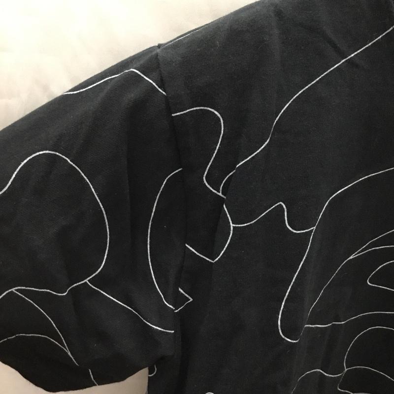 ティーケー TK Tシャツ 半袖 C01-28921 胸ポケット 3 総柄 黒 / ブラック /  メンズ USED 古着 中古 10117774