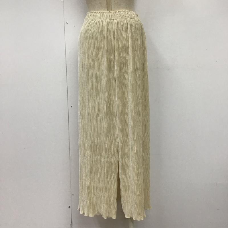 ローリーズファーム LOWRYS FARM スカート ロングスカート LF523009CF リブ タイトスカート FREE 無地 アイボリー / アイボリー /  レディース USED 古着 中古 10108425