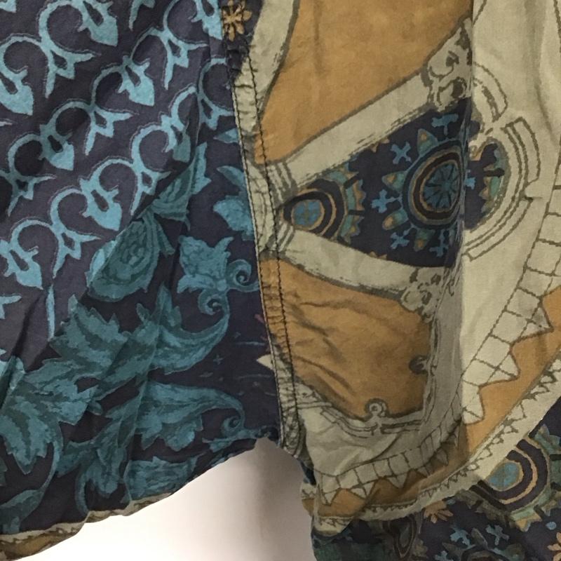 古着 USED シャツ、ブラウス 長袖 STRUCTURE シルク L 総柄 マルチカラー / マルチカラー /  メンズ USED 古着 中古 10107656