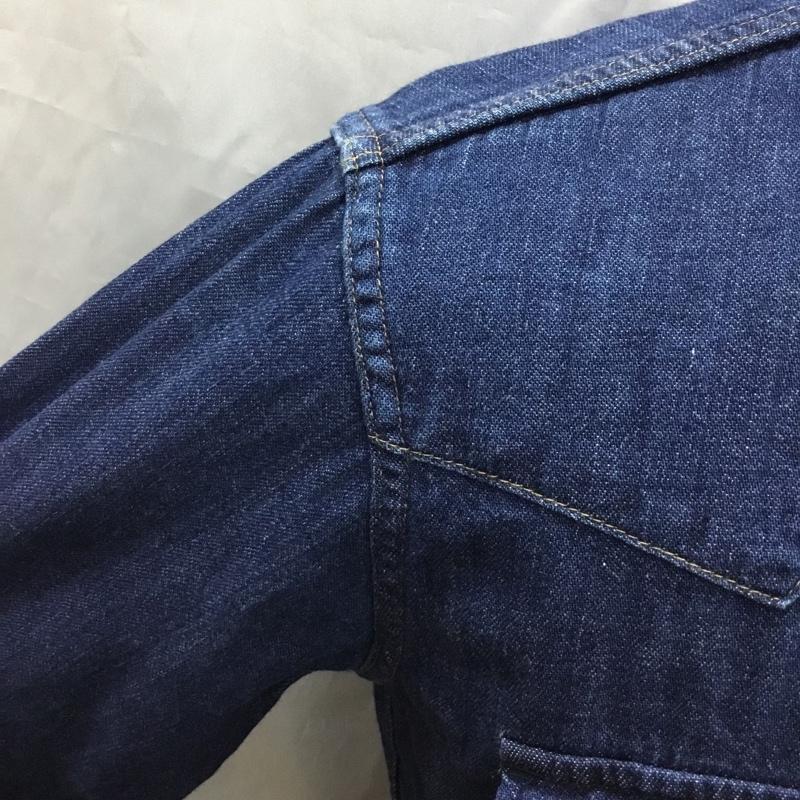 ブルーブルー BLUE BLUE シャツ、ブラウス 長袖 長袖シャツ カラーシャツ ポケットシャツ 長袖カットソー デニムシャツ 0 無地 インディゴ / インディゴ /  メンズ USED 古着 中古 10120082