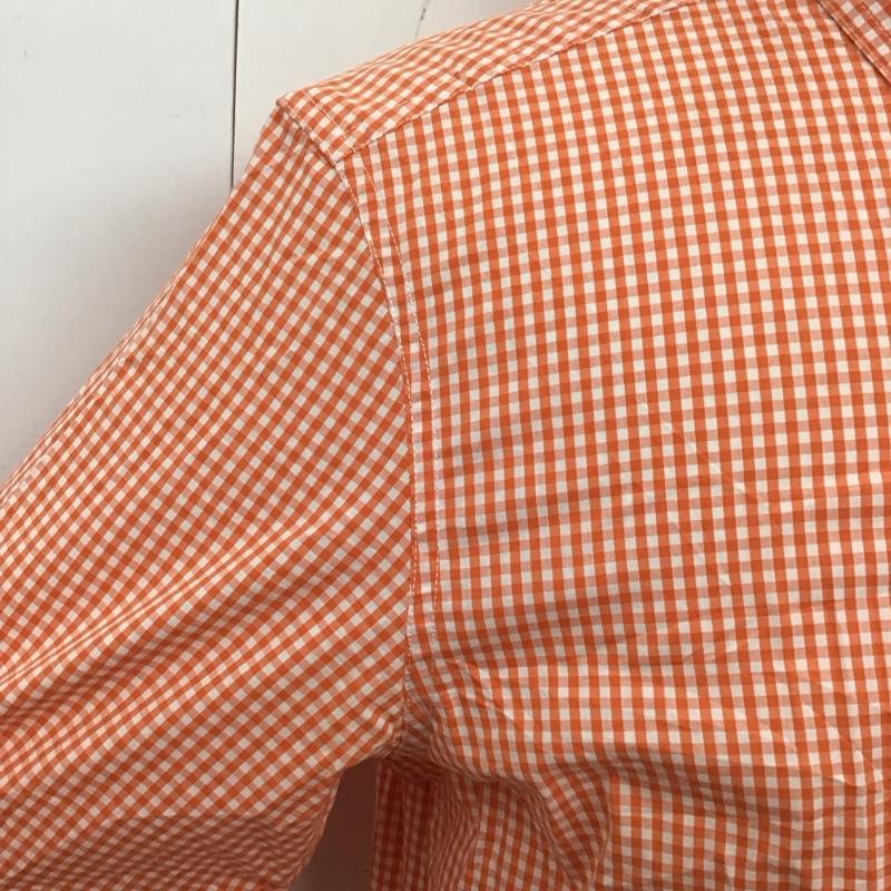 チャップス CHAPS シャツ、ブラウス 長袖 長袖シャツ カラーシャツ ポケットシャツ 長袖カットソー チェックシャツ M チェック 橙 / オレンジ /  メンズ USED 古着 中古 10118279