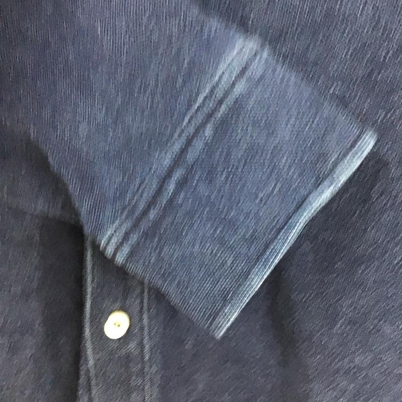 ラコステ LACOSTE シャツ、ブラウス 長袖 長袖シャツ 無地シャツ カラーシャツ ボタンダウンシャツ 3 ロゴ、文字 インディゴ / インディゴ /  メンズ USED 古着 中古 10129082