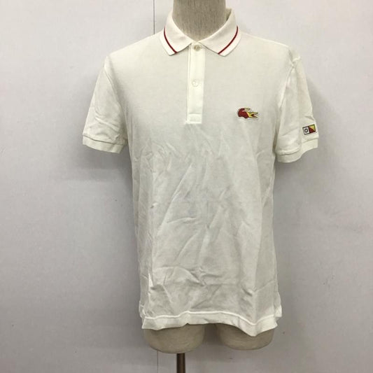 ラコステ LACOSTE ポロシャツ 半袖 3 無地 白 / ホワイト /  メンズ USED 古着 中古 10111220