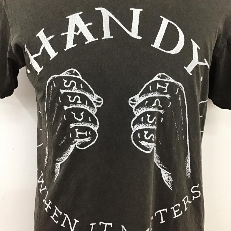 ティーシーエスエス TCSS Tシャツ 半袖 クルーネック S プリント チャコールグレー / チャコールグレー /  メンズ USED 古着 中古 10118093