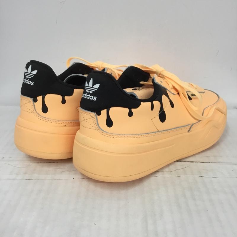 アディダス adidas スニーカー スニーカー GY3581 HER COURT W ハーコート 24cm 箱有 24.0cm ロゴ、文字 橙 / オレンジ / X 黒 / ブラック /  レディース USED 古着 中古 10123987