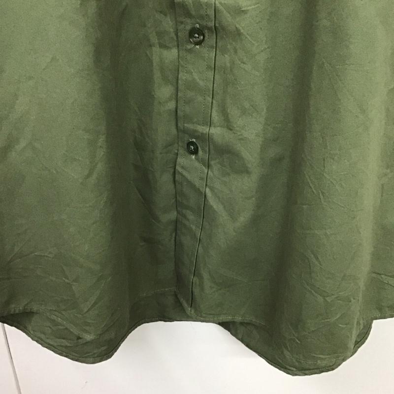 古着 USED シャツ、ブラウス 半袖 L 無地 カーキ / カーキ /  メンズ USED 古着 中古 10134937