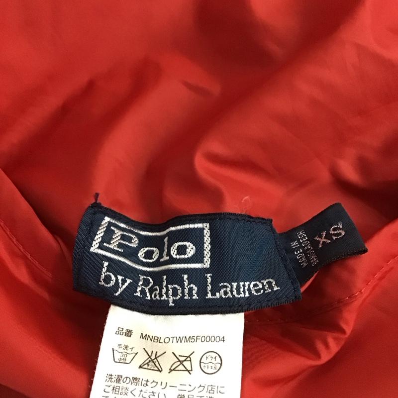 ラルフローレン RALPHLAUREN ベスト ベスト ダウンベスト ノースリーブ 前ボタン リバーシブル XS ロゴ、文字 紺 / ネイビー /  メンズ USED 古着 中古 10129567