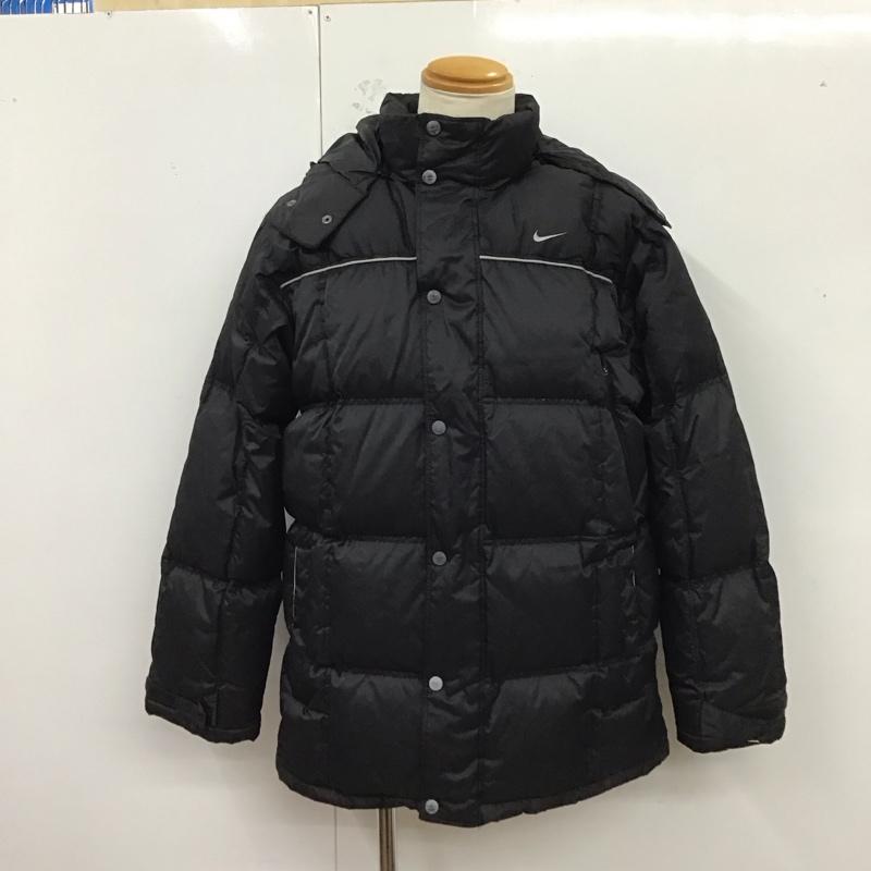 ナイキ NIKE ジャケット、上着 ダウンジャケット h40610qve L 無地 黒 / ブラック /  メンズ USED 古着 中古 10123357