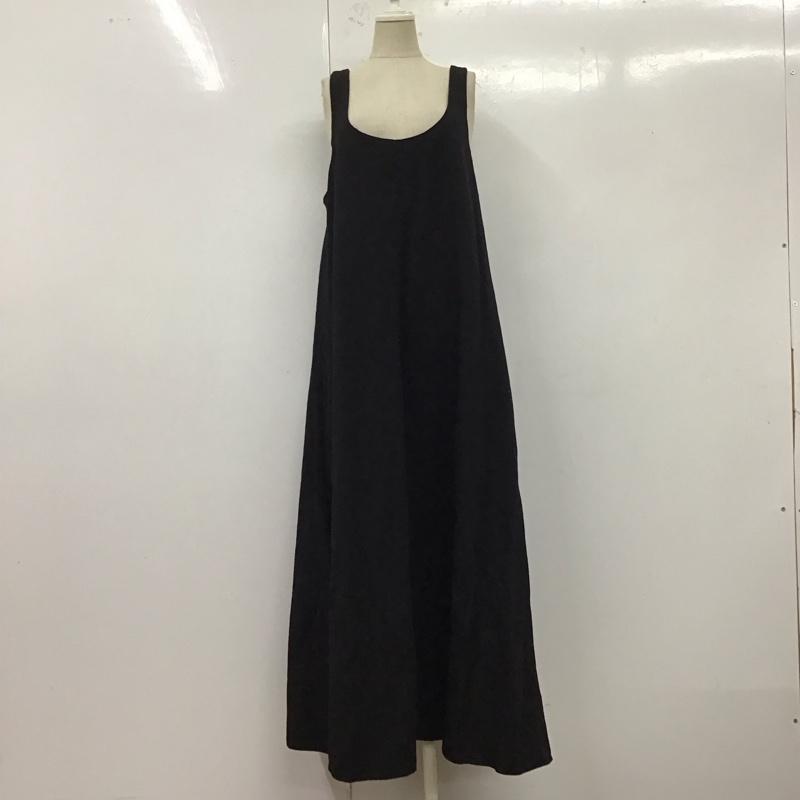 ザラ ZARA ワンピース ロングスカート L 無地 黒 / ブラック /  レディース USED 古着 中古 10122271