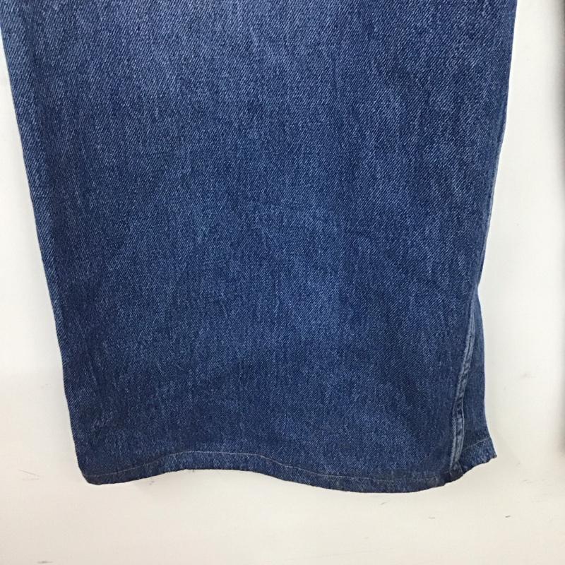 ザラ ZARA パンツ デニム、ジーンズ 6840 090 400 ワイドパンツ ハイライズ ハイウエスト タグ付き 無地 青 / ブルー /  レディース USED 古着 中古 10149488