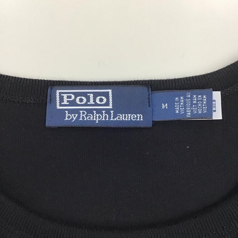 ポロバイラルフローレン Polo by RALPH LAUREN Tシャツ 半袖 M 無地 黒 / ブラック /  メンズ USED 古着 中古 10111255