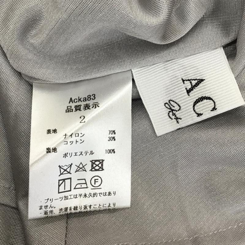 ユーズドクロージング used clothes ワンピース ロングスカート Acka エーシーケーエー　Acka83 2 総柄 X 花柄 灰 / グレー / X 青 / ブルー / X 桃 / ピンク /  レディース USED 古着 中古 10124391