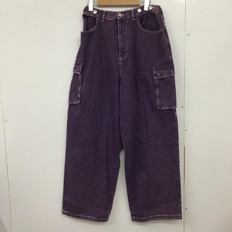 ヴィジョン ストリート ウェア VISION STREET WEAR パンツ ワークパンツ、ペインターパンツ ワークパンツ ワイドパンツ カジュアルパンツ カーゴパンツ LL 無地 紫 / パープル /  メンズ USED 古着 中古 10151002