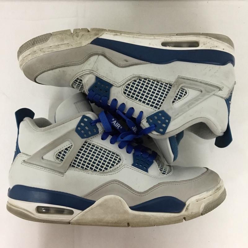ナイキ NIKE スニーカー スニーカー FV5029-141 AIR JORDAN 4 RETRO 28cm 28.0cm ロゴ、文字 青 / ブルー / X 灰 / グレー /  メンズ USED 古着 中古 10129912