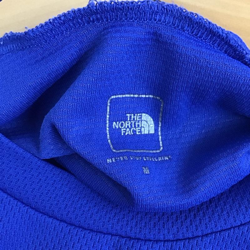ザノースフェイス THE NORTH FACE Tシャツ 半袖 nt34101 速乾Tシャツ ショートスリーブ ソークールクルー プリントTシャツ M ロゴ、文字 青 / ブルー /  メンズ USED 古着 中古 10130471
