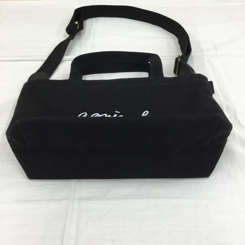 アニエス・ベー agnes b. ショルダーバッグ ショルダーバッグ ロゴ、文字 黒 / ブラック /  レディース USED 古着 中古 10135128