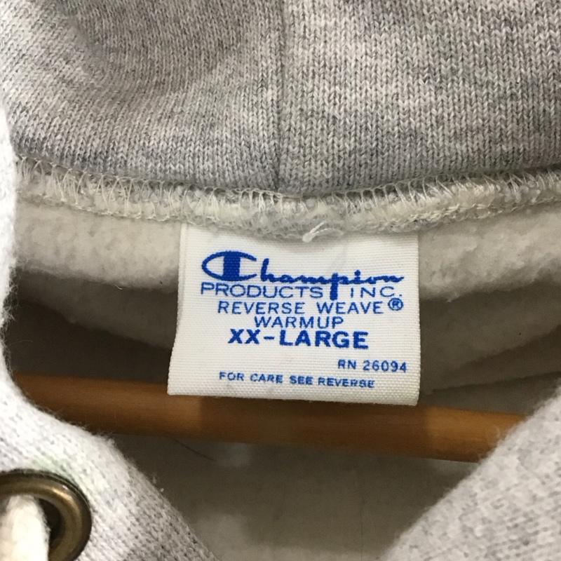チャンピオン Champion パーカー 長袖 c3-y132 長袖パーカー プルオーバー スウェット XXL 無地 灰 / グレー /  メンズ USED 古着 中古 10141764