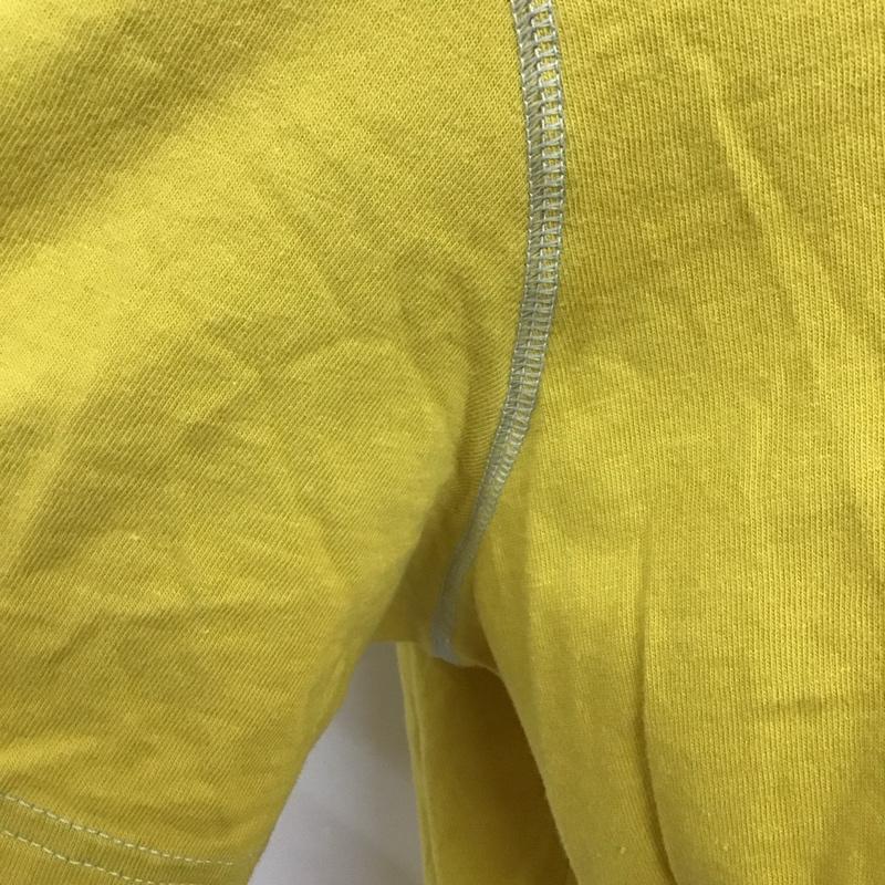 ザノースフェイス THE NORTH FACE Tシャツ 半袖 半袖カットソー プリントTシャツ クルーネックカットソー XXL ロゴ、文字 黄 / イエロー /  メンズ USED 古着 中古 10125617