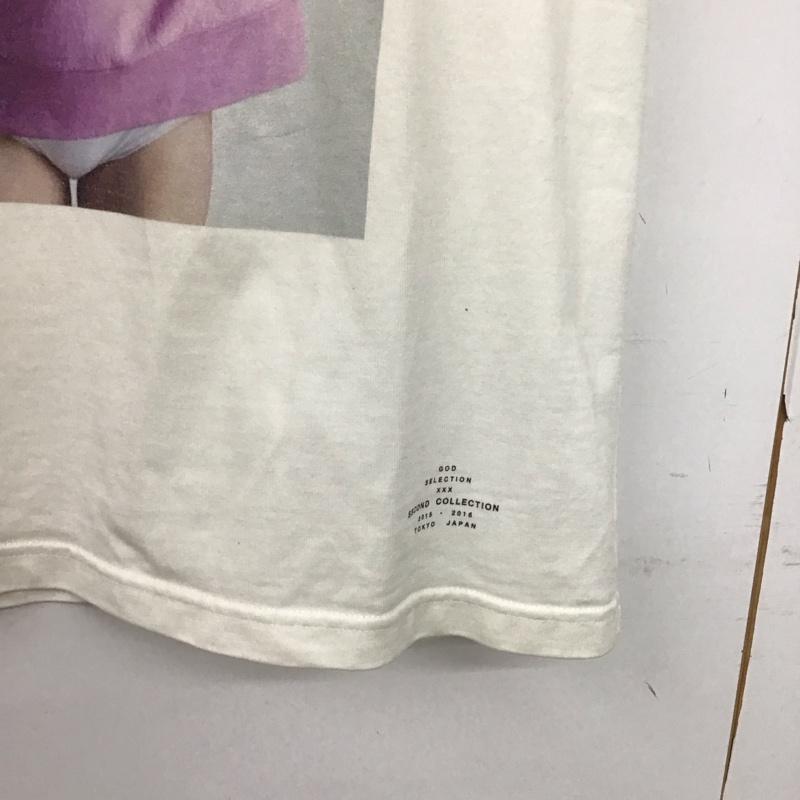 ゴッドセレクショントリプルエックス GOD SELECTION XXX Tシャツ 半袖 半袖カットソー プリントTシャツ クルーネックカットソー XL プリント 白 / ホワイト /  メンズ USED 古着 中古 10148573
