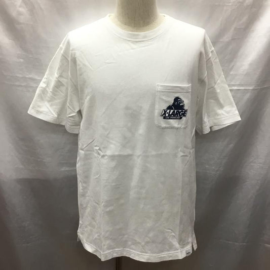 エクストララージ XLARGE Tシャツ 半袖 半袖カットソー プリントTシャツ クルーネックカットソー L プリント 白 / ホワイト /  メンズ USED 古着 中古 10121615