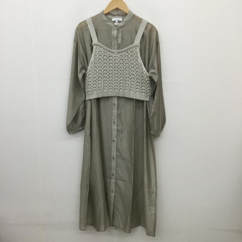 グローバルワーク GLOBAL WORK ワンピース ロングスカート FREE 無地 緑 / グリーン /  レディース USED 古着 中古 10129974