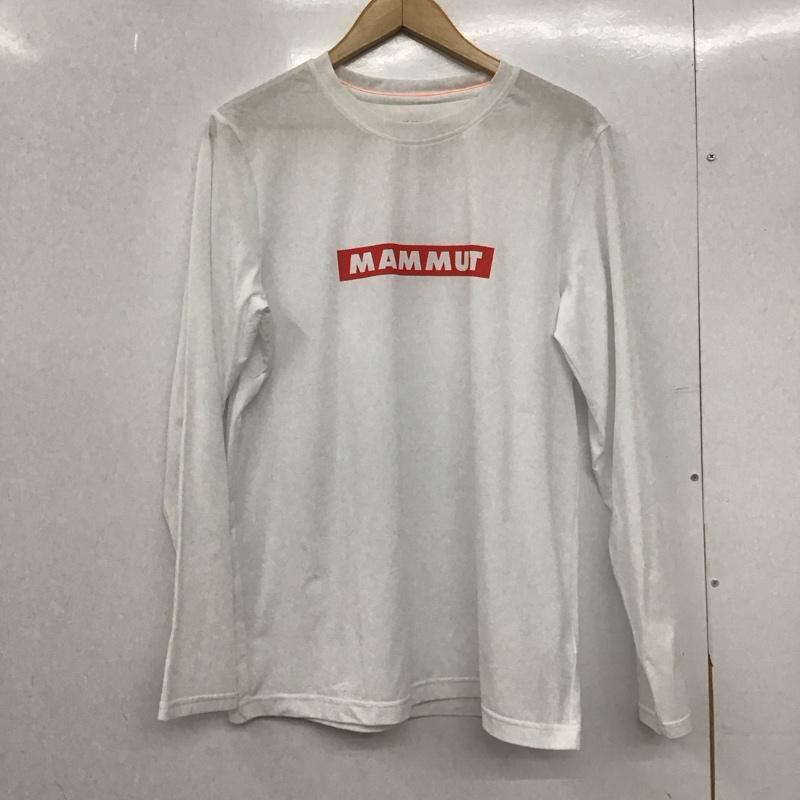マムート Mammut カットソー 長袖 長袖カットソー プリントカットソー クルーネック M ロゴ、文字 白 / ホワイト /  メンズ USED 古着 中古 10149001