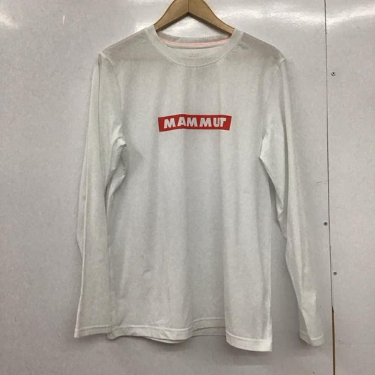 マムート Mammut カットソー 長袖 長袖カットソー プリントカットソー クルーネック M ロゴ、文字 白 / ホワイト /  メンズ USED 古着 中古 10149001