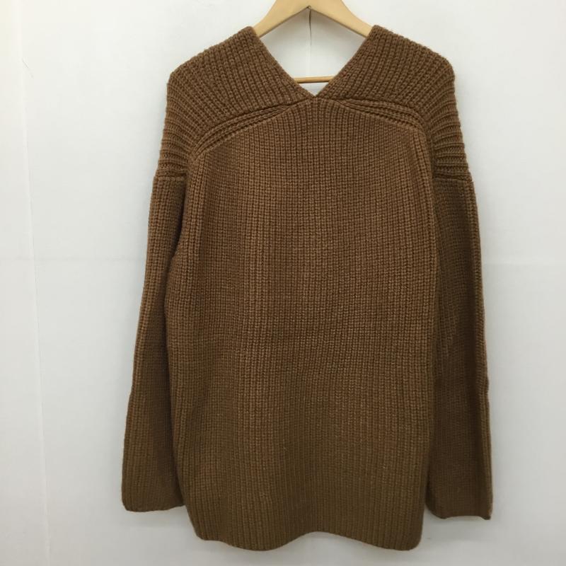 ロペピクニック ROPE  PICNIC ニット、セーター 長袖 GDM-59780 40 無地 茶 / ブラウン /  レディース USED 古着 中古 10142853