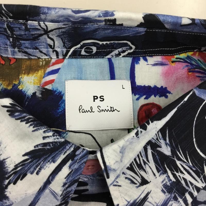 ポールスミス Paul Smith シャツ、ブラウス 長袖 パルプコミック 長袖シャツ 総柄プリントシャツ カラーシャツ 長袖カットソー L プリント マルチカラー / マルチカラー /  メンズ USED 古着 中古 10120682